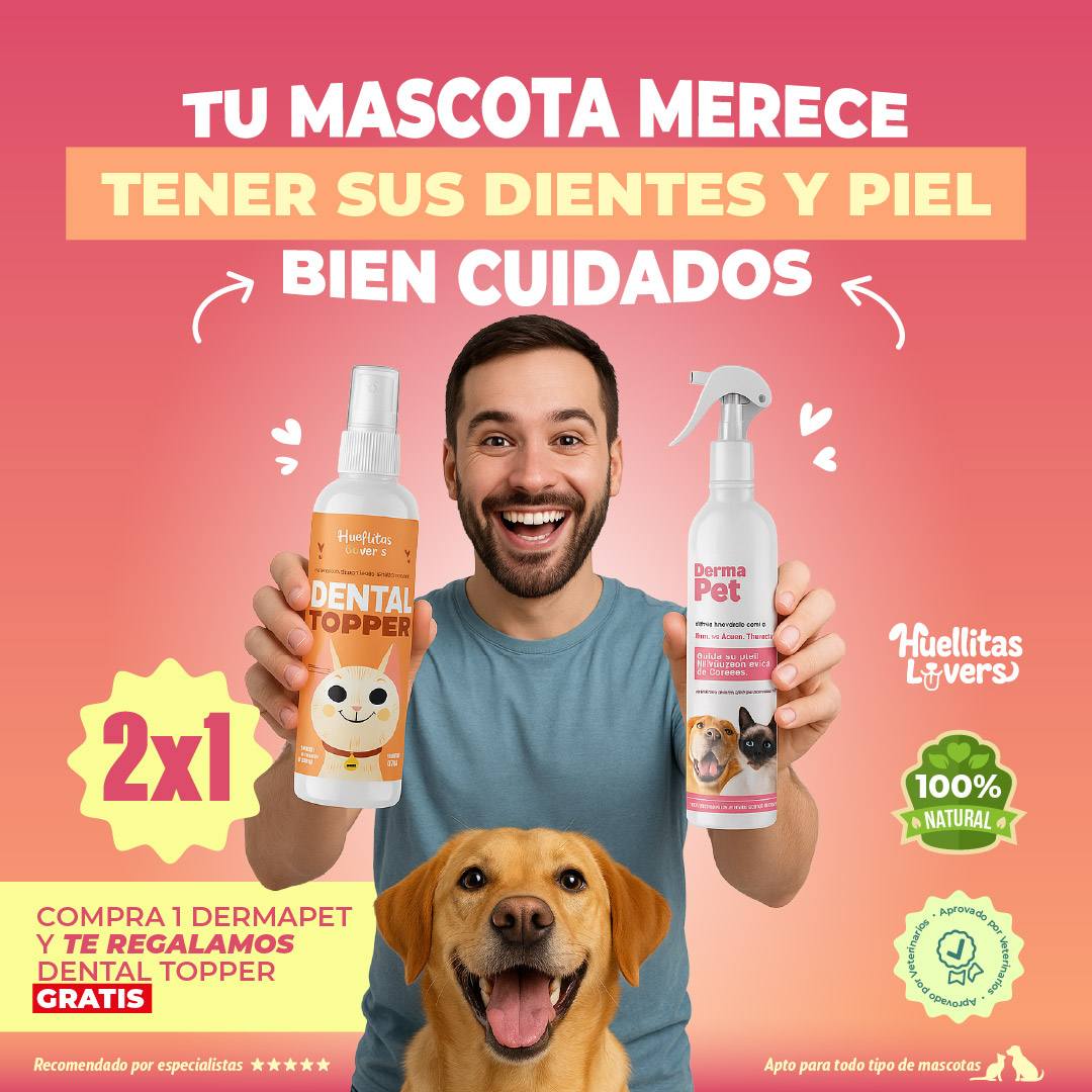 DERMAPETIS 🐶 + 🎁Gratis: 1 Dental Toppers